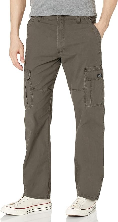 Wrangler Authentics - Pantalón cargo, elástico y de corte holgado para hombre