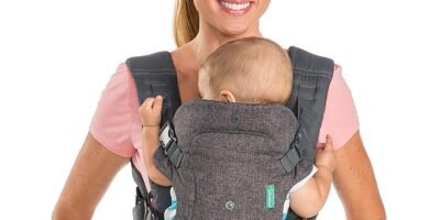 Infantino Flip Advanced 4-in-1 Convertible Carrier, Light Grey